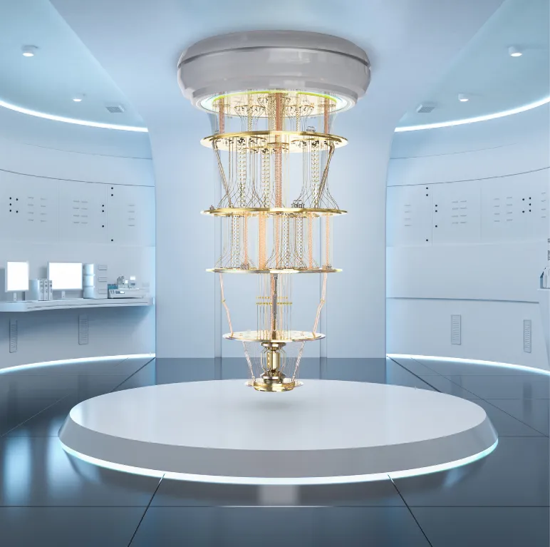 Dilution refrigerator for quantum measurements in a laboratory